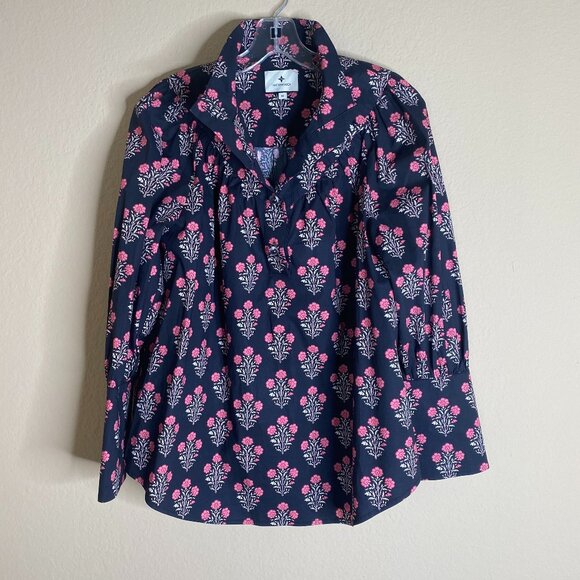 NEW tuckernuck floral print long sleeve blouse - Picture 1 of 4